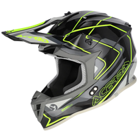 ACERBIS šalmas Linear 2206 juodas/geltonas fluo