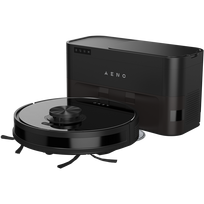 Robot Cleaner w/Dust Collector, black, 2in1 and dust tank, 4000pa, 3200mAh battery