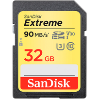 SANDISK Extreme 32GB Memory Card up to 100MB/s, UHS-I, Class 10, U3, V30