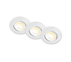 Briloner 7586036 - Rinkinys 3x LED vonios kambario įmontuojamų lubų šviestuvų KLIRA LED/4,9W/230V IP23 balti