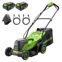 Akumuliatorinė vejapjovė Greenworks MO48L421-01; 48 V; 36 cm; 2x4,0 Ah akum.