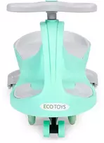 Gravity ride vaikiška transporto priemonė LED ratai žalia ECOTOYS