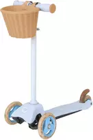 EVO reguliuojamas triratis paspirtukas vaikams, „Mini Cruiser“, su krepšeliu, 2+m., mėlynos spalvos