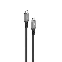 Gembird CCBP-USB4-CMCM240-0.3M Aukščiausios kokybės USB4 C tipo įkrovimo ir duomenų kabelis, 40Gbps, 240 W, 0,3 m