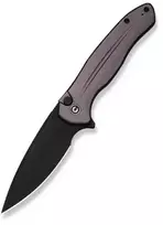 CIVIVI Button Lock Kitefin peilis, violetinės spalvos aliuminio rankena, 14C28N plienas