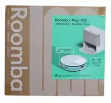 Robot odkurzająco-mopujący iROBOT ROOMBA® MAX 705 COMBO + Bazinė stotelė DOKUJĄCA AUTOWASH Baltas