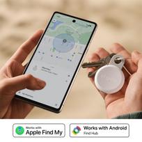 Chipolo LOOP – įkraunamas Bluetooth sekiklis su silikoniniu kilpeliu iOS & Android, Chalk