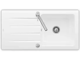 Virtuvinė kriauklė Villeroy & Boch Subway 50 SU, 100x51 cm CeramicPlus keramikinė, balta 336002R1