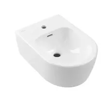 Pakabinamas bidė Villeroy & Boch Skyla, su perpildymo sistema, CeramicPlus, 530x370x215 mm, Baltas, 448200R1