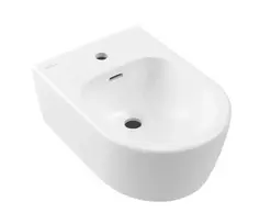 Pakabinamas bidė Villeroy & Boch Skyla, CeramicPlus, 530x370x215 mm, Balta 448200RW