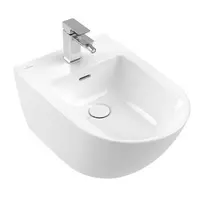 Pakabinamas bidė Villeroy & Boch Subway 3.0, su perpildymo sistema, CeramicPlus, 560x375 mm, Balta 447000RW