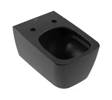 Pakabinamas Tualeto puodas Villeroy & Boch Subway 3.0, su TwistFlush, Rimless, CeramicPlus, DirectFlush, AquaReduct, 560 x 370 x 355 mm, Pure Black, 4610T0R7