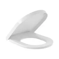 Tualeto dangtis Villeroy & Boch Avento, SoftClose iš duroplasto, su QuickRelease nerūdijančio plieno vyriukais, Balta 9M77C1RW