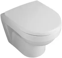 Tualeto dangtis Villeroy & Boch Architectura, duroplastikas, su SoftClose, nerūdijančio plieno vyriai, baltas, 9M66S201
