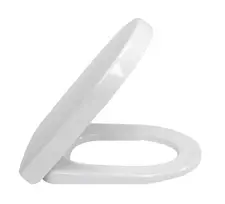 Tualeto dangtis Villeroy & Boch Subway, su QuickRelease, iš duroplasto, su nerūdijančio plieno vyriais, Baltas, 9M55Q101