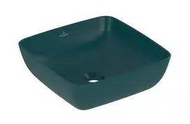Vonios kambario praustuvas Praustuvas ant stalviršio Villeroy & Boch Artis, Ant viršaus, CeramicPlus, 410x410x130 mm, Teal, 417841TE