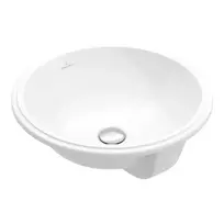 Vonios kriauklė Villeroy & Boch Architectura, Įmontuojama be maišytuvo angos, su perpildymo sistema, skersmuo 40 cm, Balta, 5A754501