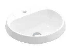 Vonios kriauklė Villeroy & Boch Architectura, įmontuojama, su maišytuvo anga, be perpildymo, 450x450x170 mm, Balta, 5A654601