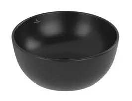 Vannos kambario kriauklė Villeroy & Boch Artis, Ant paviršiaus, CeramicPlus, 325 x 325 x 135 mm, Pure Black, 438932R7