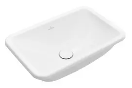 Vonios kriauklė Villeroy & Boch Loop&Friends, įmontuojama, iš TitanCeram, CeramicPlus, su perpildymo sistema, 560x380x225 mm, Balta, 4A5500R1