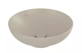 Vannos kambario kriauklė Villeroy & Boch Loop & Friends, montuojama ant paviršiaus, TitanCeram medžiaga, 430x280x185 mm, alpinė balta, 4A530101