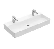 Vonios kriauklė Villeroy & Boch Memento 2.0, CeramicPlus, 40x26 cm, su 1 maišytuvo anga, Balta, 432340R1
