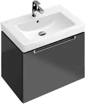 Vonios kriauklė Villeroy & Boch Memento 2.0, ant paviršiaus, be perpildymo, CeramicPlus, TitanCeram, 50x42 cm, Balta, 4A0751R1