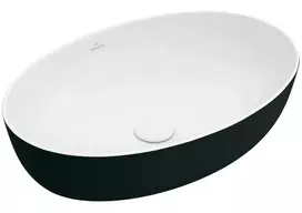 Vonios kriauklė Paviršinė kriauklė Villeroy & Boch Loop&Friends, su perpildymu, CeramicPlus, 62x42 cm, Balta, 4A4800R1