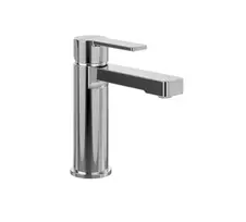 Vannos kambario kriauklės maišytuvas Villeroy & Boch Architectura Square, su Push-Open išleidimu, AquaSmart, AirPlus, SmartPressure, EasyClean, aukštis 306 mm, matinė juoda, TVW125002000K5
