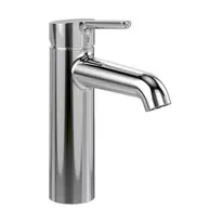 Vannos kambario praustuvo maišytuvas Villeroy & Boch Architectura Square, su Push-Open išleidimu, AquaSmart, AirPlus, SmartPressure, EasyClean, aukštis 306 mm, chromas, TVW12500200061