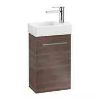 Vonios spintelė Villeroy & Boch Avento, (be kriauklės) su SoftClose, kairės pusės vyrių, 53x51x35 cm, 1 durys, Oak Kansas, A88800RH