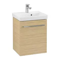 Vannos kambario spintelė Villeroy & Boch Avento, (be kriauklės), MDF su akrilo danga, su SoftClosing, 43x51x35 cm, 1 durys, Akmens ąžuolas, A88700RK