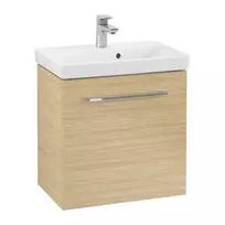 Vannos kambario spintelė Villeroy & Boch Avento, (be kriauklės), MDF su akrilo paviršiumi, su SoftClosing 53x51x35 cm, 1 durys, Šiaurės ąžuolas, A88800VJ