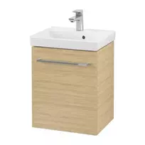 Vonios spintelė Villeroy & Boch Avento, su SoftClose durimis, MDF korpusas su akrilo danga, 43x51x35 cm, 1 durys, Šiaurės ąžuolas, A88701VJ