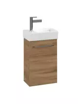 Vonios spintelė Villeroy & Boch Avento, MDF, su akrilo paviršiumi, (be kriauklės) 34x51x20 cm, 1 durys su SoftClose Oak Kansas, A87600RH