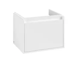 Vannos kambario spintelė Villeroy & Boch Skyla, (be kriauklės), su SoftClose, 57.2x43.6x43.9 cm, 1 stalčius, Brilliant White, C78400VE
