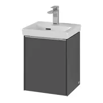 Vannos kambario spintelė Villeroy & Boch Subway 3.0, (be kriauklės), su SoftClose 35x43x31 cm, 1 durys, grafitas, C58400VR