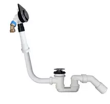 Vannos nuotekų ir perpildymo rinkinys Villeroy & Boch Subway 3.0, su užpildymu per perpildymą, 150x220x65 mm, (balta), UPCON0136-RW