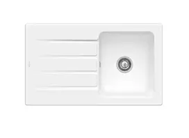 Villeroy & Boch Architectura virtuvinė kriauklė, keraminė, su CeramicPlus, su vožtuvu ir sieteliu, 86x51x22 cm, Balta, 335001R1
