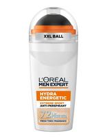 L'Oréal Paris - Men Expert Hydra Energetic Extreme Sport 48H Anti-Perspirant Deodorant Roll On 50 Ml - Rutulinis dezodorantas - Nude