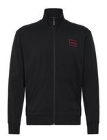 HUGO - Laze Zip Jacket - Megztinis - Juoda