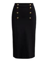 Lauren Ralph Lauren - Stretch Ponte Sailor Pencil Skirt - Pieštuko formos sijonas - Juoda