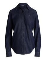 Lauren Ralph Lauren - 2X1 Denim-Wvn-Shirt - Džinsiniai marškiniai - Tamsiai mėlyna