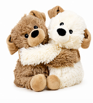 Warmies šildomas minkštas žaislas apsikabinę šuniukai, HUG-PUP-1