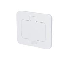Solight 5B322W - Lauko įleidžiama grindų rozetė IP55, balta, stačiakampė