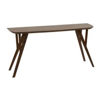 Tamsios natūralios spalvos iš akacijos masyvo konsolinis staliukas 44x160 cm Quenza – Light & Living