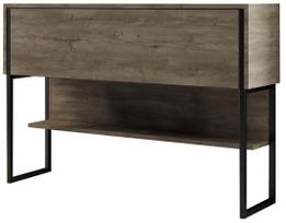 Konsolinis staliukas Kalune Design Luxe, juoda sp./riešuto sp., 30 cm x 120 cm x 80 cm