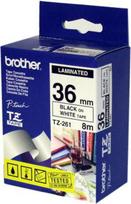 Brother P-Touch Tape Black On White  36 mm x 8 m