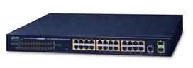 Planet IPv4, 24-Port Managed 802.3at POE+ Gigabit Ethernet Switch