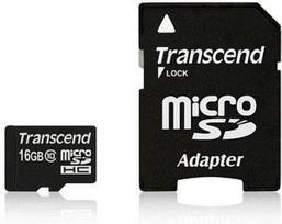 Transcend SDHC Micro UHS-1 16GB Class 10 Incl. Adapter for SD format